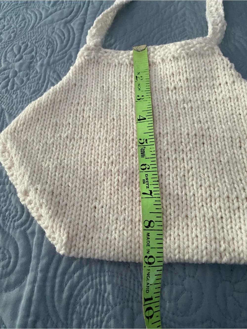 Hand-Knit Cream Women's Tote Bag NWT